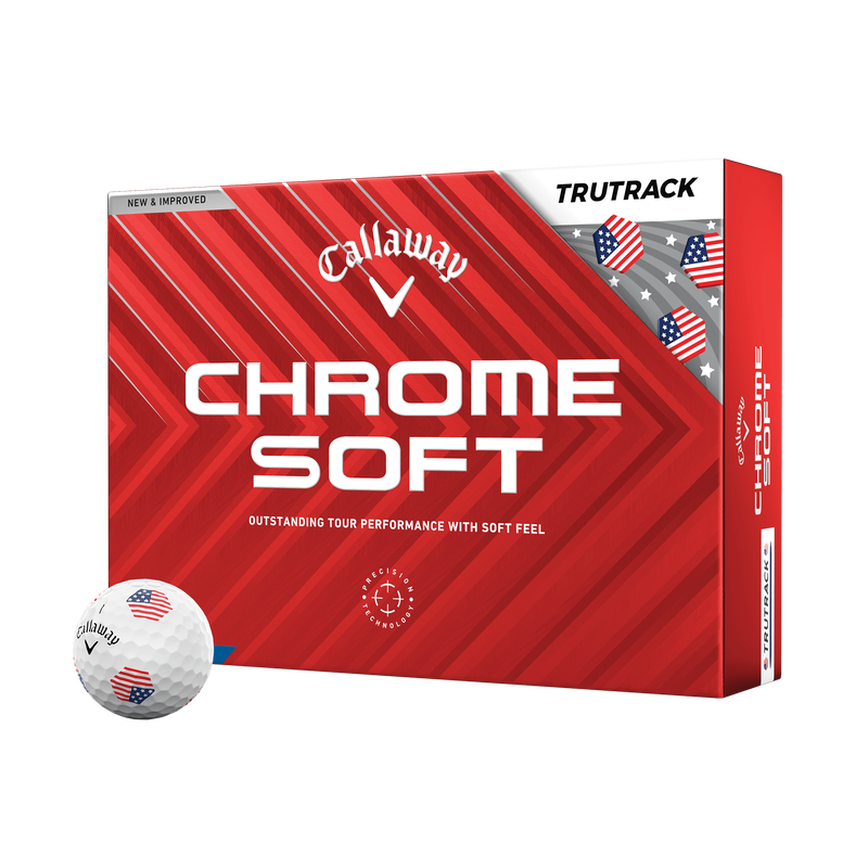Callaway 2024 Chrome Soft USA TruTrack Golf Ball- Dozen
