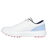 Skechers Women's Drive 6 Golf Shoe- White/Light Blue