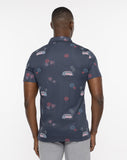 Travis Mathew Men's Firework Display Polo- Blue Nights
