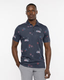 Travis Mathew Men's Firework Display Polo- Blue Nights