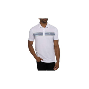 Travis Mathew Men's Lime on the Rim Polo- White