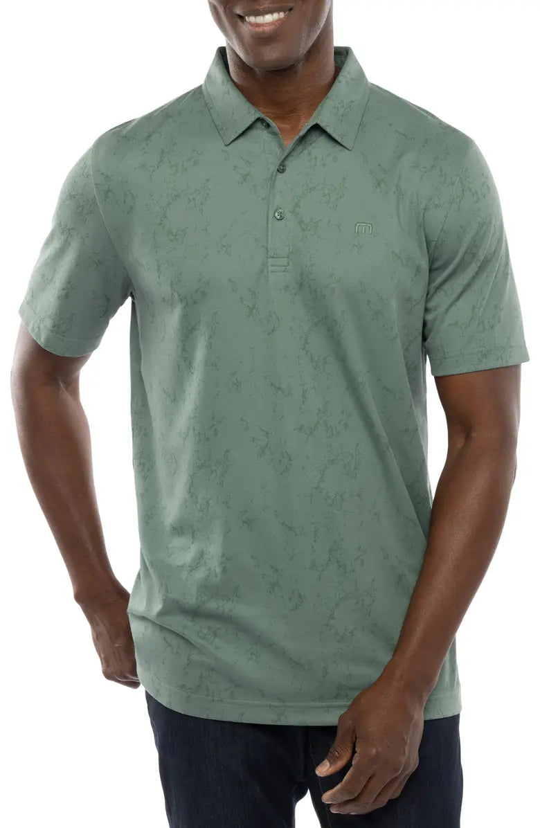 Travis Mathew Men's Warmer Tides Polo- Laurel