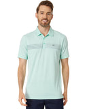 Travis Mathew Men's Matter of Opnion Polo- Heather Turquoise