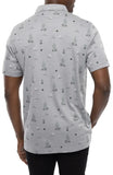 Travis Mathew Men's Candy Shores Polo- Heather Grey