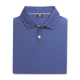 FootJoy Bounce Print Lisle Polo- Dark Denim