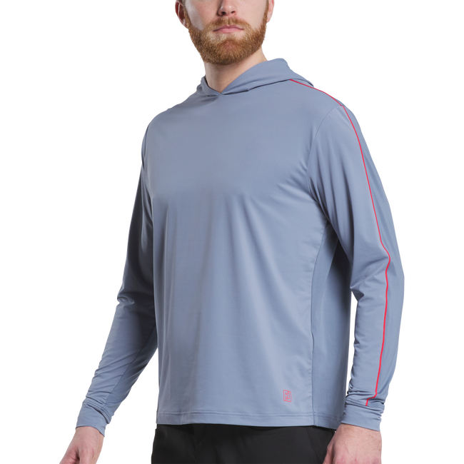 FootJoy TempoSeries Blocked Sun Hoodie- Flint