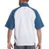 FootJoy 2025 Men's Zephyr Short Sleeve Windshirt-White/Deinm