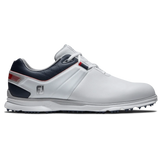 FootJoy Men's Pro SL Golf Shoe- White/Navy- 9.5 M- Previous Style