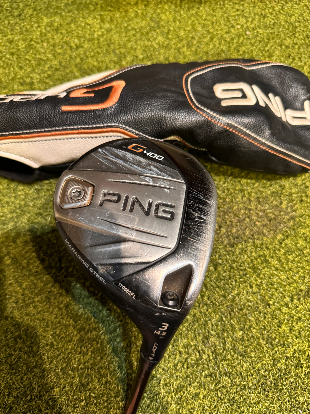 Ping G400 3 14.5* Fairway Wood, Alta CB X-Stiff Flex, RH