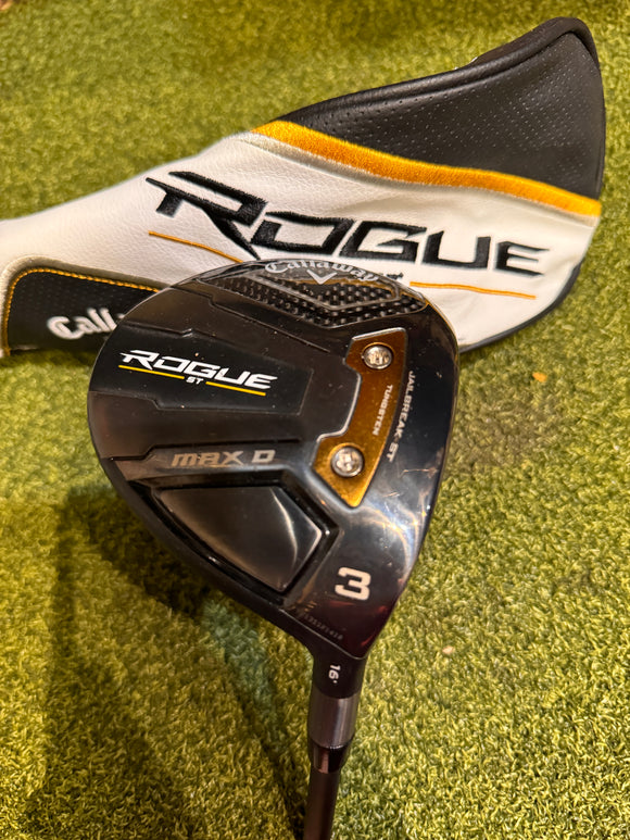 Callaway Rogue ST Max D 3 16* Fairway Wood, Cypher Regular Flex, RH