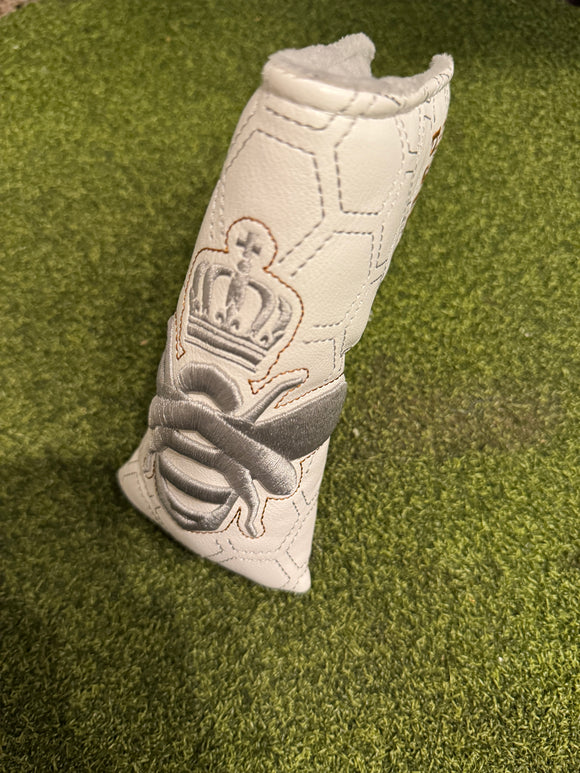 Bettinarid Queen B White/Grey Putter Cover- New
