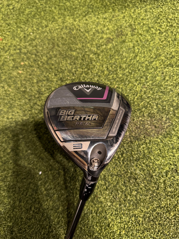 Callaway Big Bertha Reva 23' 3 18* Fairway Wood, RCH 40 Ladies Flex, RH