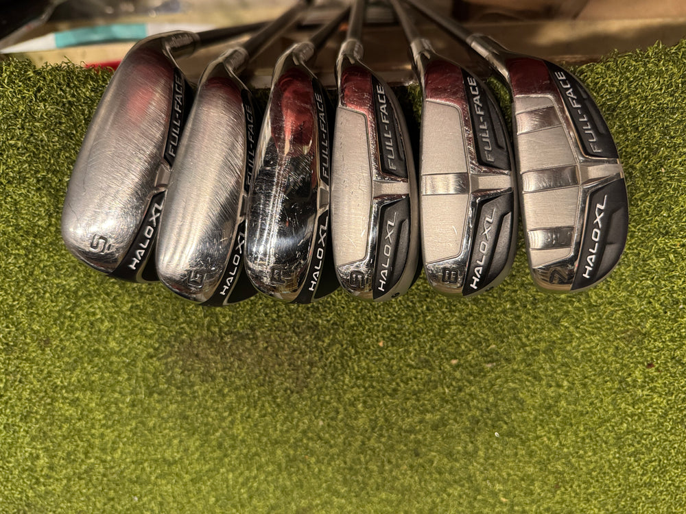 Cleveland Halo XL Full Face 7-SW Iron Set, KBS Graphite Lite Flex, RH