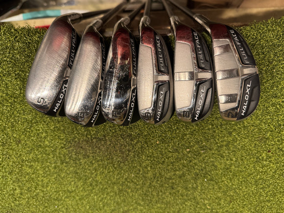 Cleveland Halo XL Full Face 7-SW Iron Set, KBS Graphite Lite Flex, RH