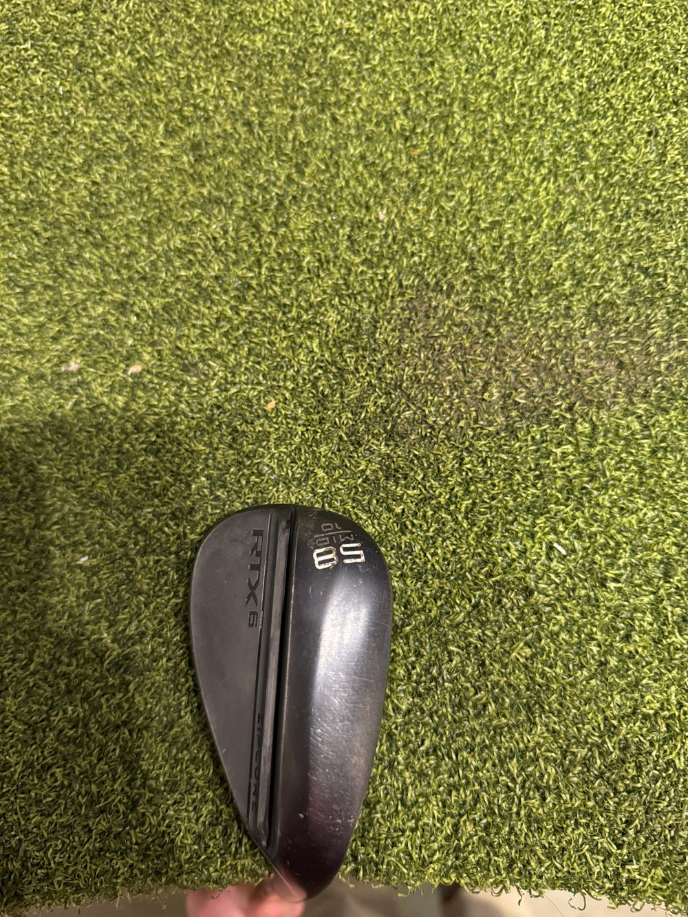 Cleveland RTX 6 Black Satin 58.10* Wedge, Dynamic Gold Spinner Wedge Flex, RH