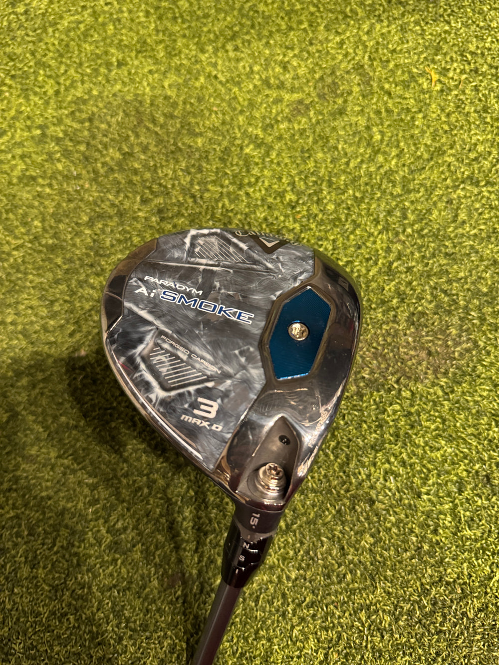 Callaway Paradym AI Smoke Max D 3 15* Fairway Wood, Hzruds Stiff Flex, RH