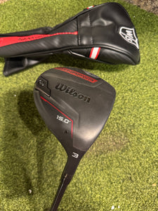 Wilson Dynapwr 3 15* Fairway Wood, Hzruds RDX Smoke Senior Flex, RH