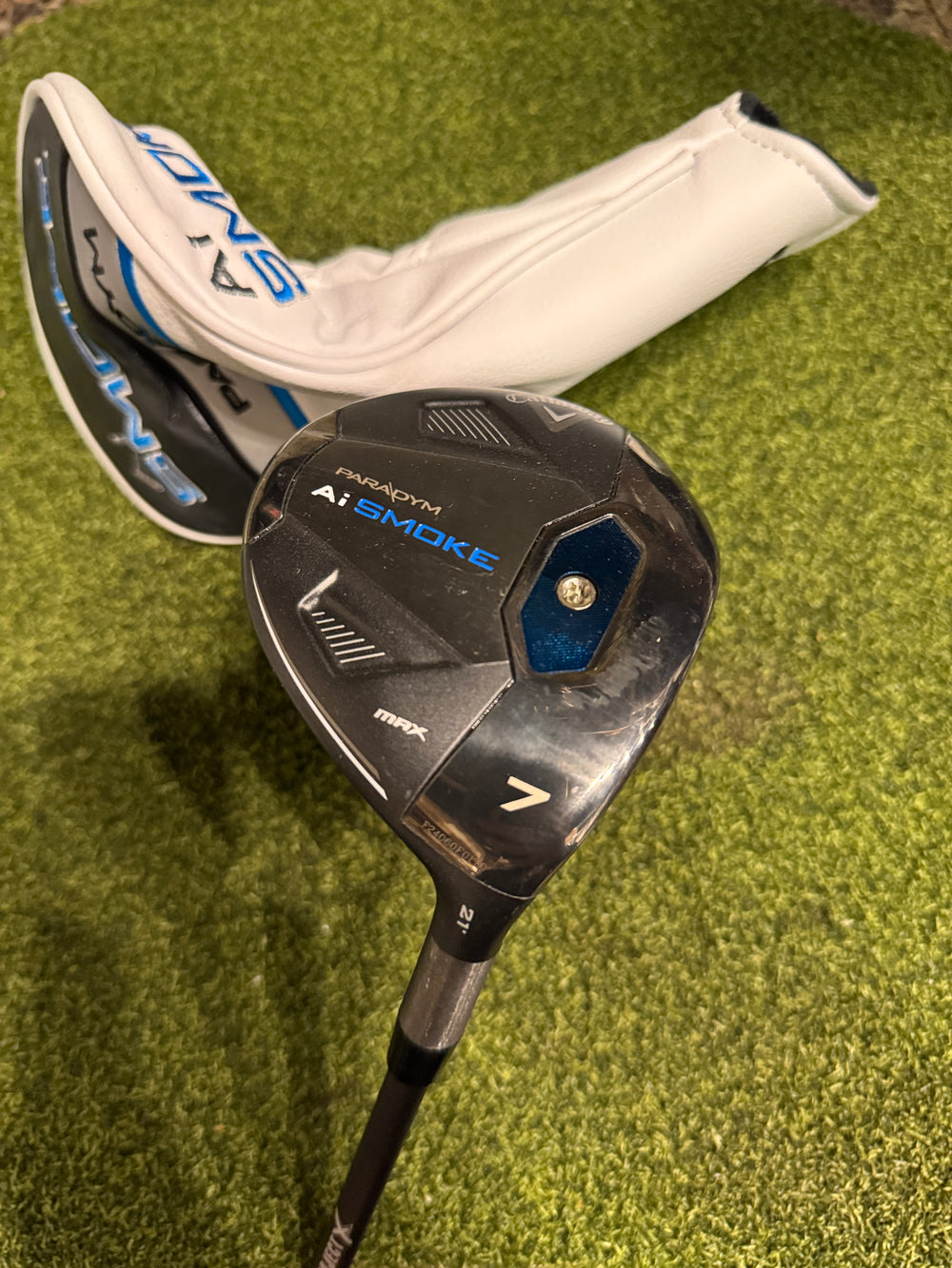 Callaway Paradym AI Smoke Max 7 22* Fairway Wood, Cypher Senior Flex, RH