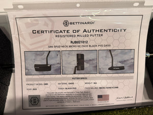 Bettinardi 2023 QB6 DASS Specialty Putter, 35" RH with Certificate of Authenticity