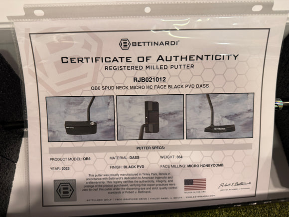 Bettinardi 2023 QB6 DASS Specialty Putter, 35