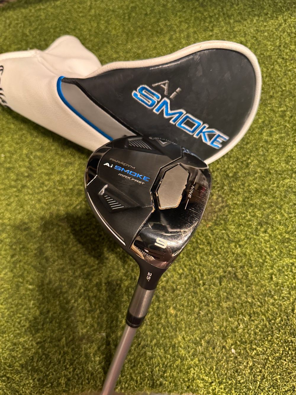 Callaway Paradym AI Smoke Max Fast 9 25* Fairway Wood, Ascent Senior Flex, RH