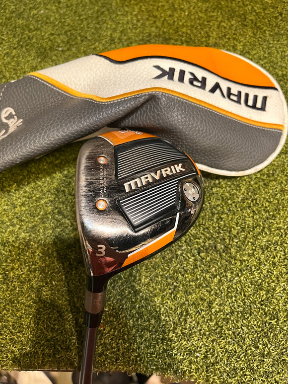 Callaway Mavrik 3 15* Fairway Wood, Hzruds Stiff Flex, LH