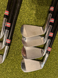 Mizuno MP 69 4-PW Iron Set, AMT White X-Stiff Flex, RH