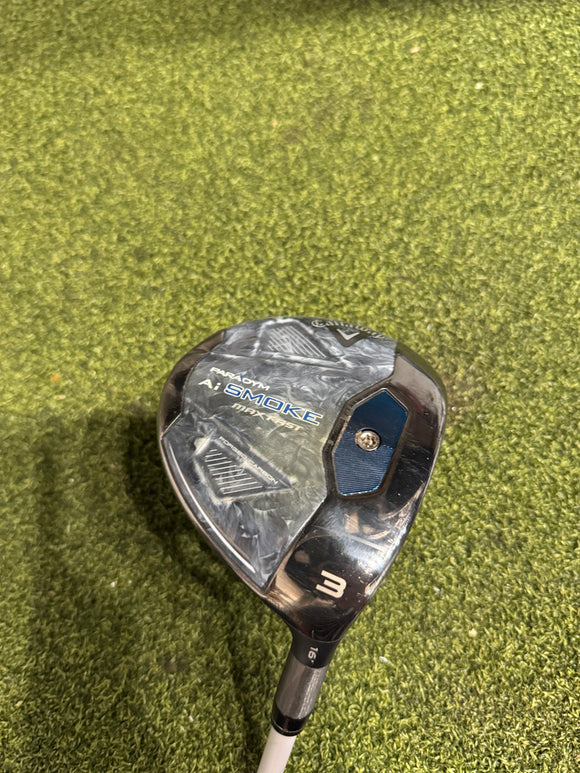 Callaway AI Smoke Max Fast 3 16* Fairway Wood, Eldio Ladies Flex, RH