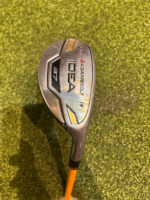 Adams Idea a7 3 19* Hybrid Iron, AxivCore Regular Flex, RH