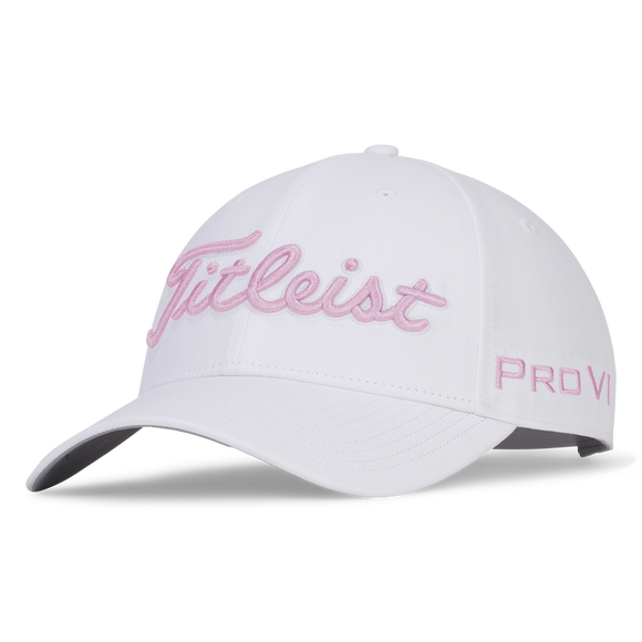 Titleist Tour Performance Adjustable Hat-White/Pink