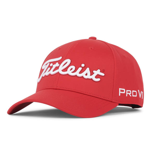 Titleist Tour Performance Adjustable Hat- Red/White
