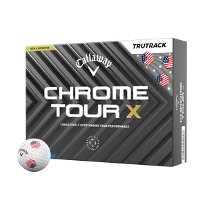 Callaway 2024 Chrome Tour X USA TruTrack Golf Ball- Dozen