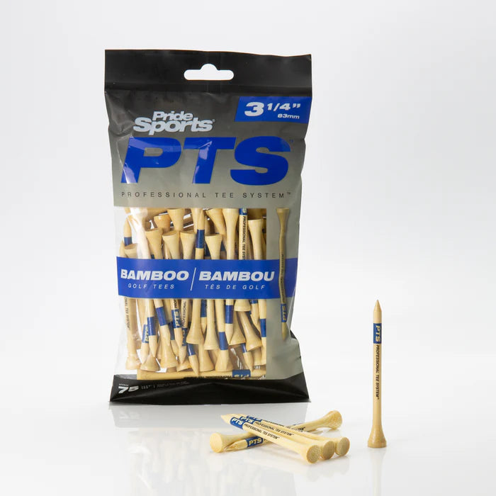 Pride PTS Prolength- Plus Bamboo Wood Tees- 3 1/4