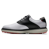 FootJoy Men's Traditions Golf Shoe- White/Black- 11 M