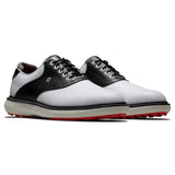 FootJoy Men's Traditions Golf Shoe- White/Black- 11 M