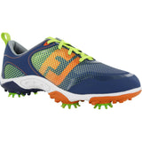 FootJoy Freestyle Boys Junior Golf Shoes- Navy/Orange - Bogies R Us Golf Shop LowCountry Custom Golf