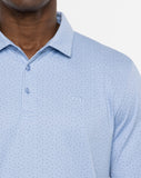 Travis Mathew Men's Carnaval Polo- Heather Bel Air Blue