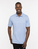 Travis Mathew Men's Carnaval Polo- Heather Bel Air Blue