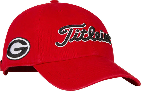 Titleist Men's College Garment Wash Golf Hat- Georgia