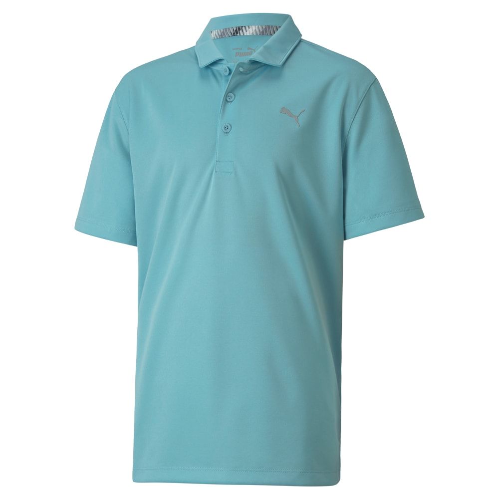 Puma Junior Boys Essential Golf Polo- Milky Blue