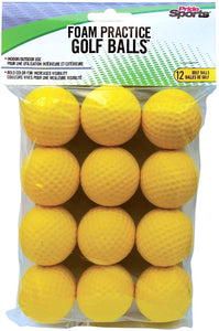 PrideSports Practice Foam Golf Balls- 12 Count