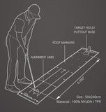 PuttOut Pro Golf Putting Mat- Grey