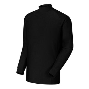FootJoy Men's Mock Long Sleeve Shirt- Black
