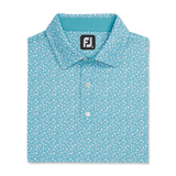 FootJoy Men's Tossed Tulips Lisle Polo- Lava