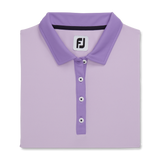 FootJoy Women's Short Sleeve Color Block Polo- Purple Cloud