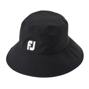 New Footjoy DryJoy Tour Golf Bucket Rain Hat- Black- L/XL - Bogies R Us Golf Shop LowCountry Custom Golf