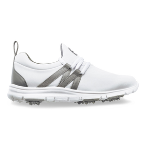 FootJoy Junior Girls Leisure Golf Shoes- White/Grey
