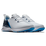 FootJoy Men's Fuel Sport Golf Shoes- White/Blue