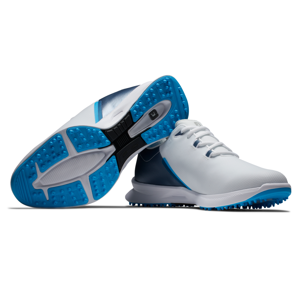 FootJoy Men's Fuel Sport Golf Shoes- White/Blue