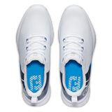 FootJoy Men's Fuel Sport Golf Shoes- White/Blue